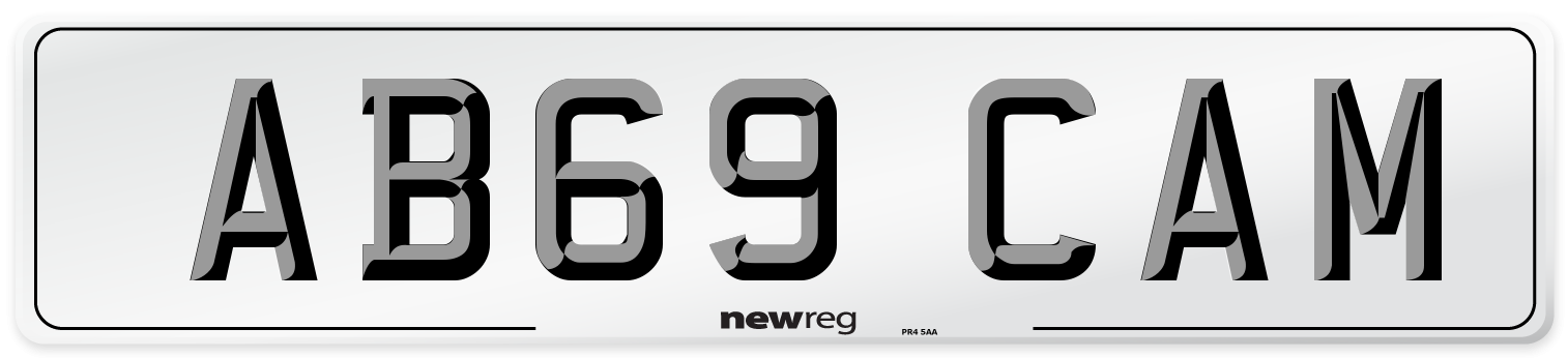 AB69 CAM Number Plate from New Reg